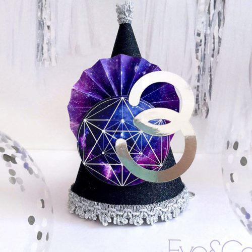 Galaxy Birthday Party Hat #galaxypartyhat