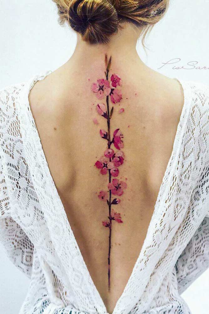 Think about your tattoo shape #backtattoo #flowertattoo