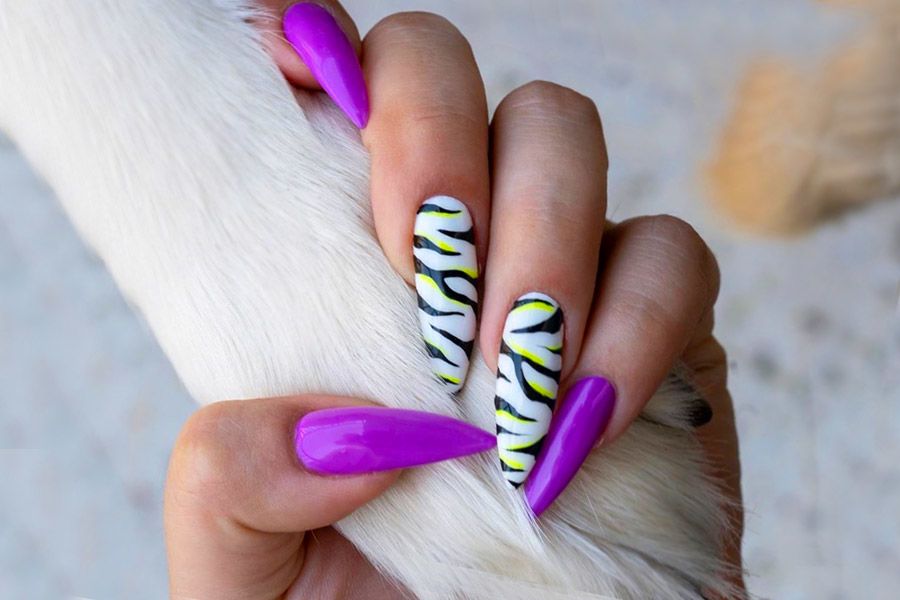 25 Zebra Print Nails That Will Make You Go Wild 