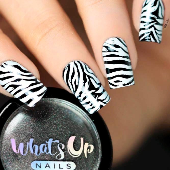 ZEBRA PRINT NAIL ART TUTORIAL 