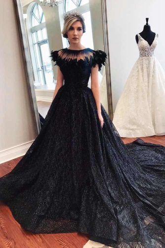 a black wedding dress