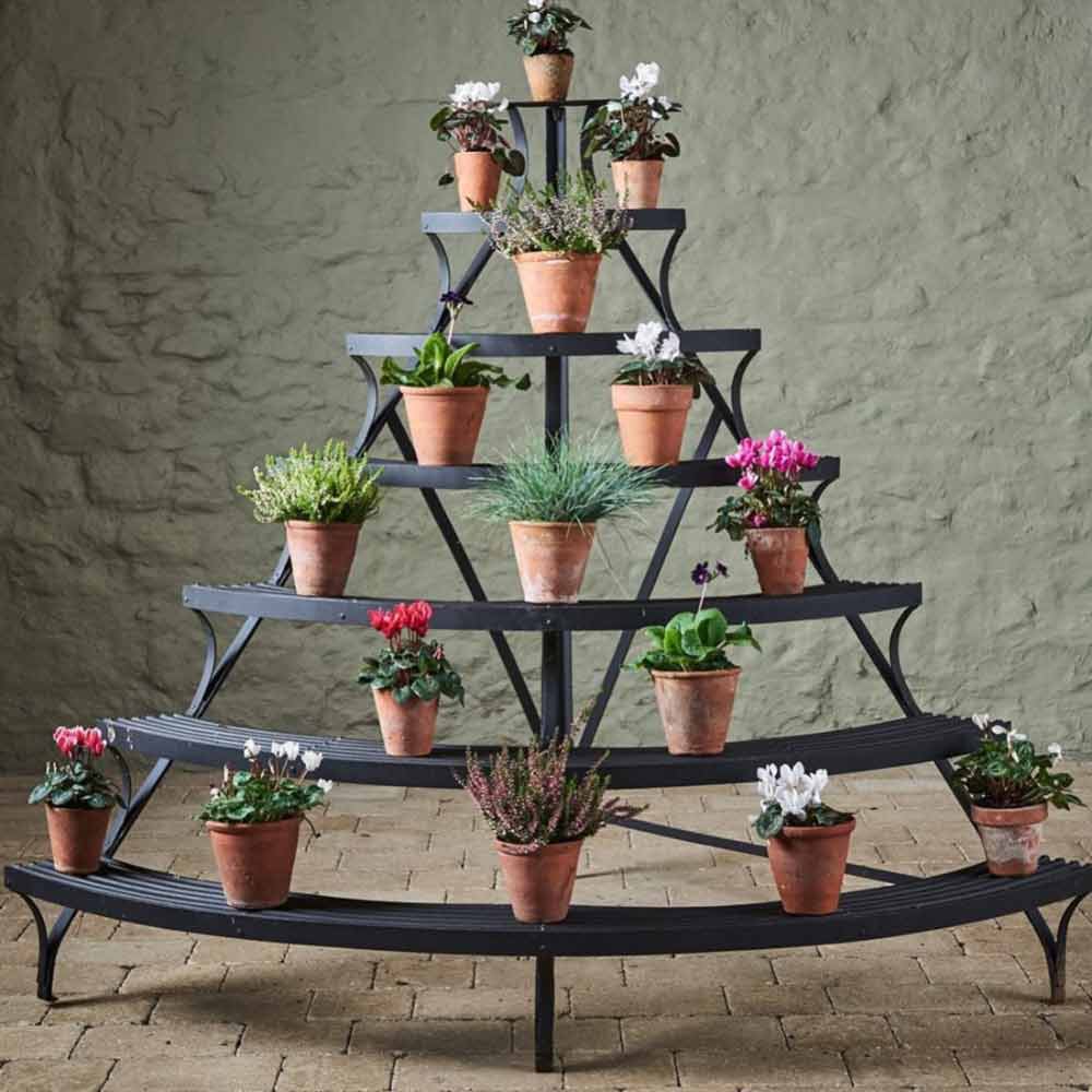 Black 6-tiers Plant Stand #bigplantstand