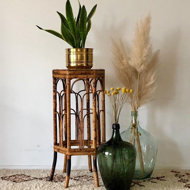 Vintage Plant Stand Design #vase #bohodecor