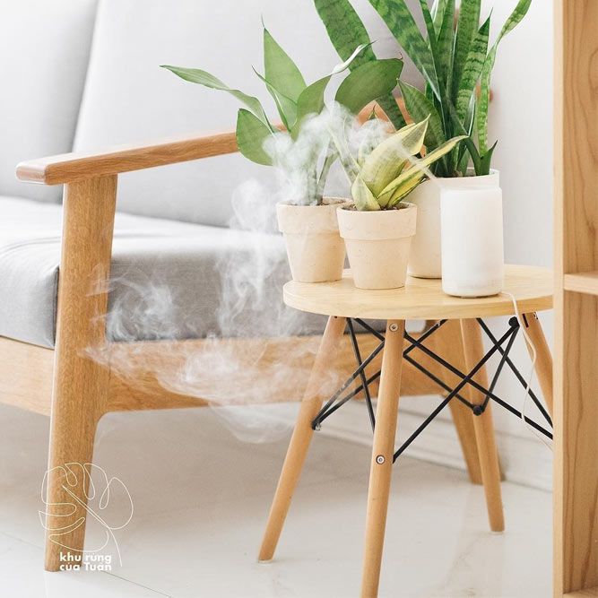 Small Wood Plant Table #smallwoodtable
