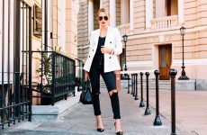 Stylish Outfit Ideas With Black Jeans