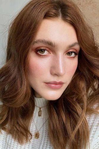 Neutral Makeup With Nude Soft Eyes #nudeeyes #naturallips