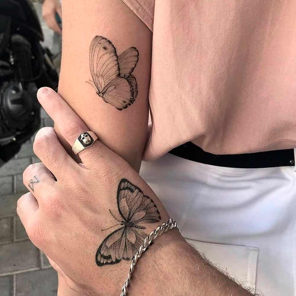 Tattoos For Lovers With Butterflies #butterflies #tattoos