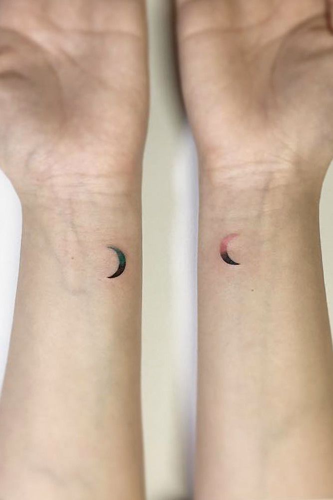 Small Wrist Tattoo With Moon #moontattoo #wristtattoo