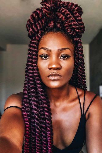 Half-Up With Twists #braids #halfup