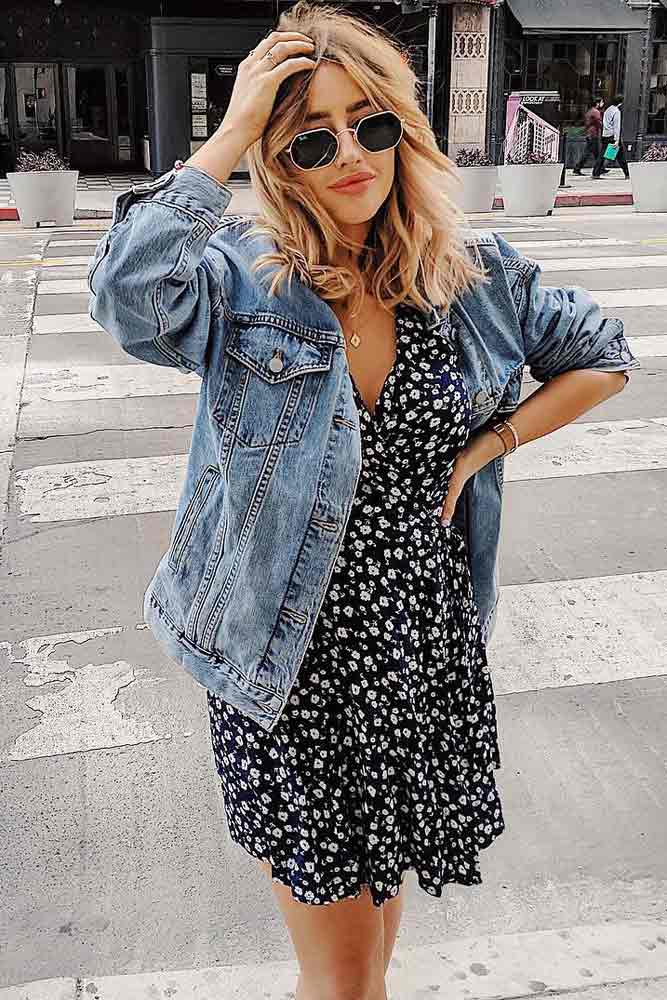 Denim discount jacket dresses