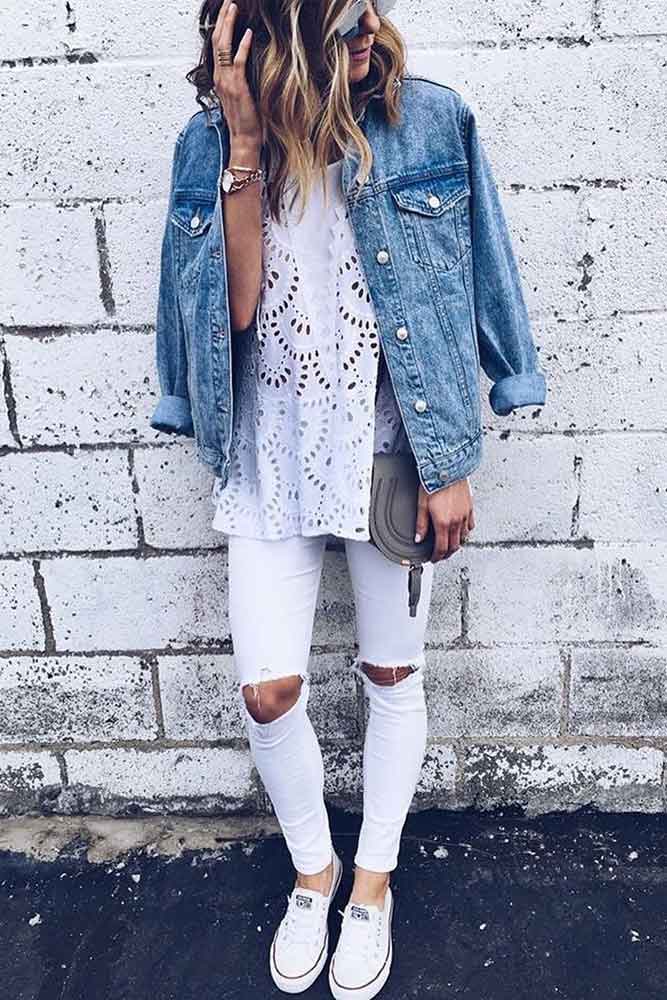 Discover 125+ oversized denim jacket and leggings best - netgroup.edu.vn