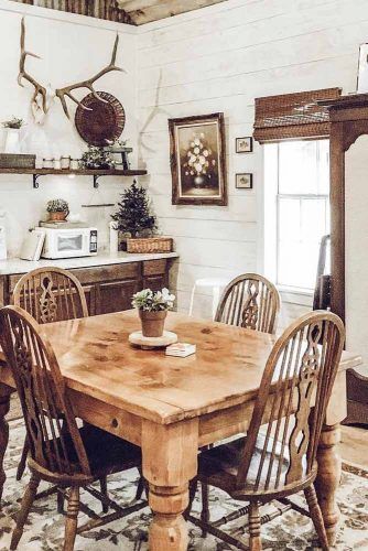 small farm house dining table