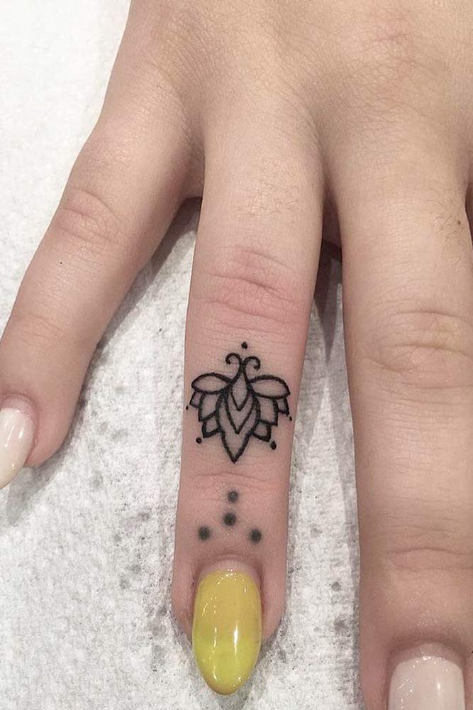 60 Sweet Engagement Ring Tattoos On Fingers  Tattoo Designs   TattoosBagcom