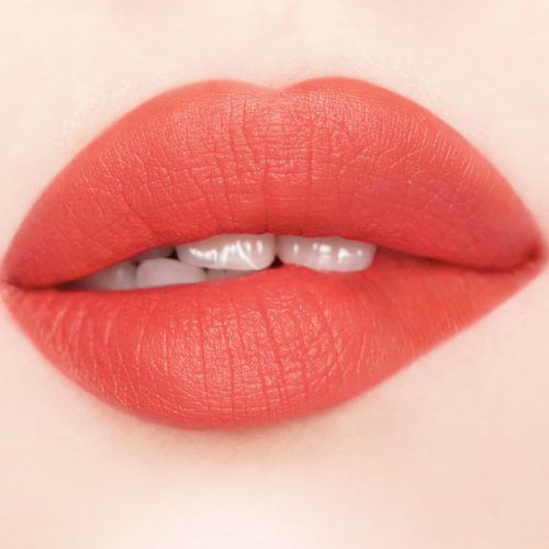 Matte Coral Lips Makeup #corallipstick