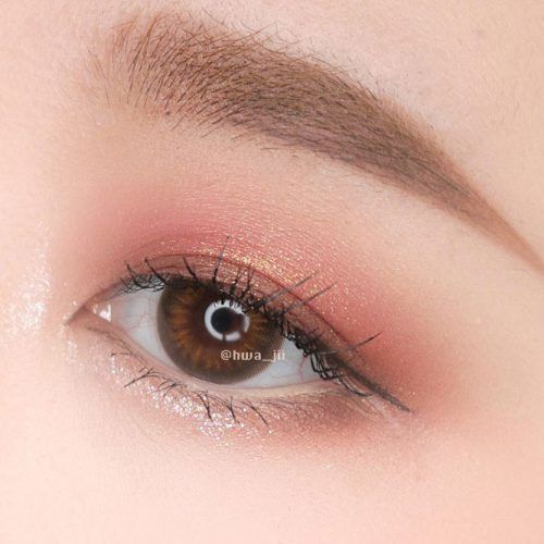 Rose Gold Eyes Makeup #rosegoldshadow