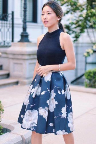 Flare Skirt #flareskirt #floralskirt