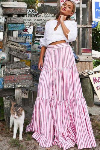 Peasant Skirt #summerskirt #pinkskirt