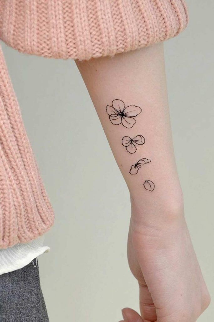 Easy Cherry Blossom Tattoo