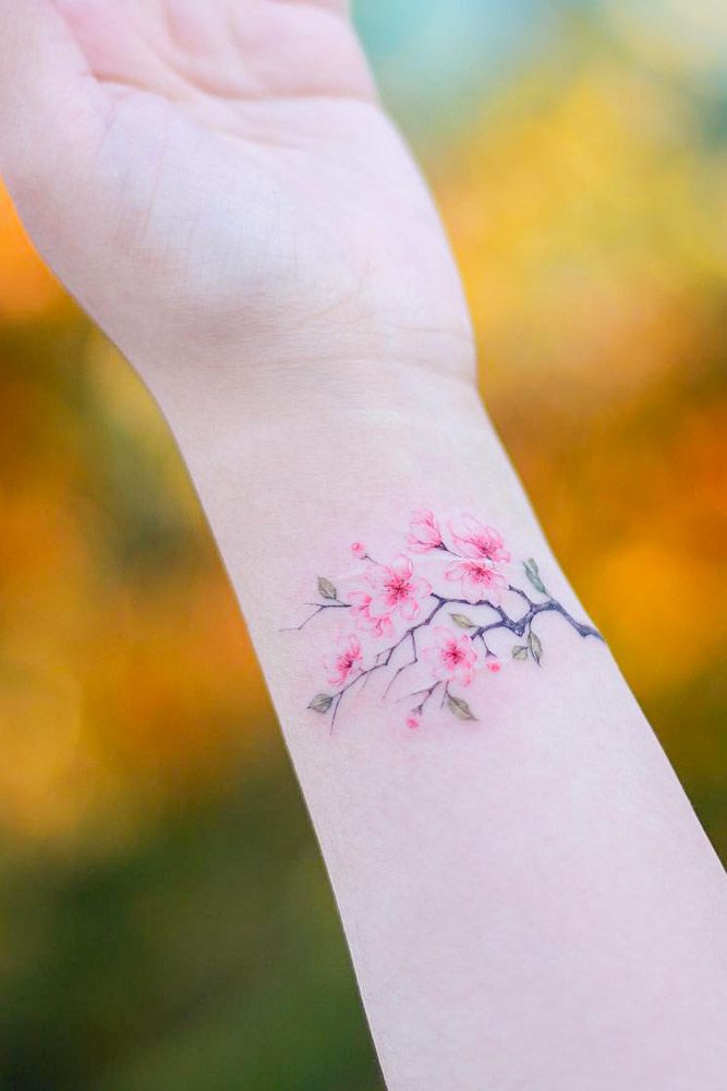 27+ cherry blossom tattoo designs with gentle romantic style 2000 Daily