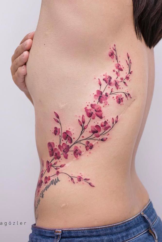 75 Trendy Cherry Blossom Tattoos Ideas And Meanings  Tattoo Me Now