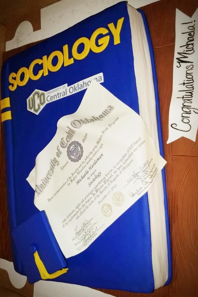 Sociology Graduation Cake #subjectcake #bookcake