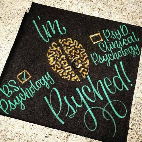 Psyched Graduation Cap #futurepsyched