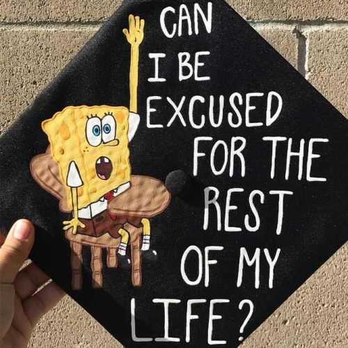 Spongebob Graduation Cap #spongebob #funnygradcap