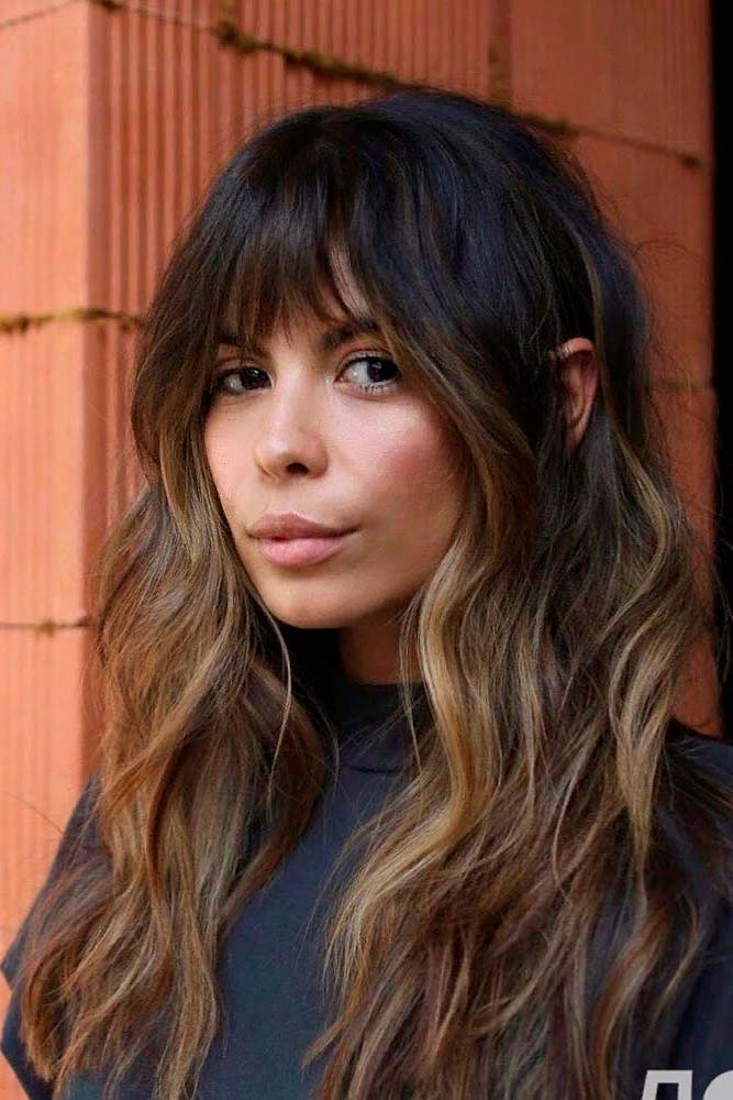 Long Hair with Bangs: How To Choose Perfect Bangs For Your Face