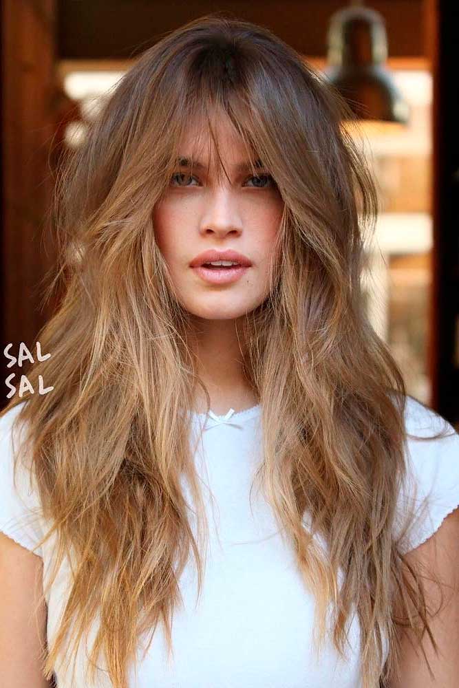 Top 100 image long layered hair with curtain bangs  Thptnganamsteduvn