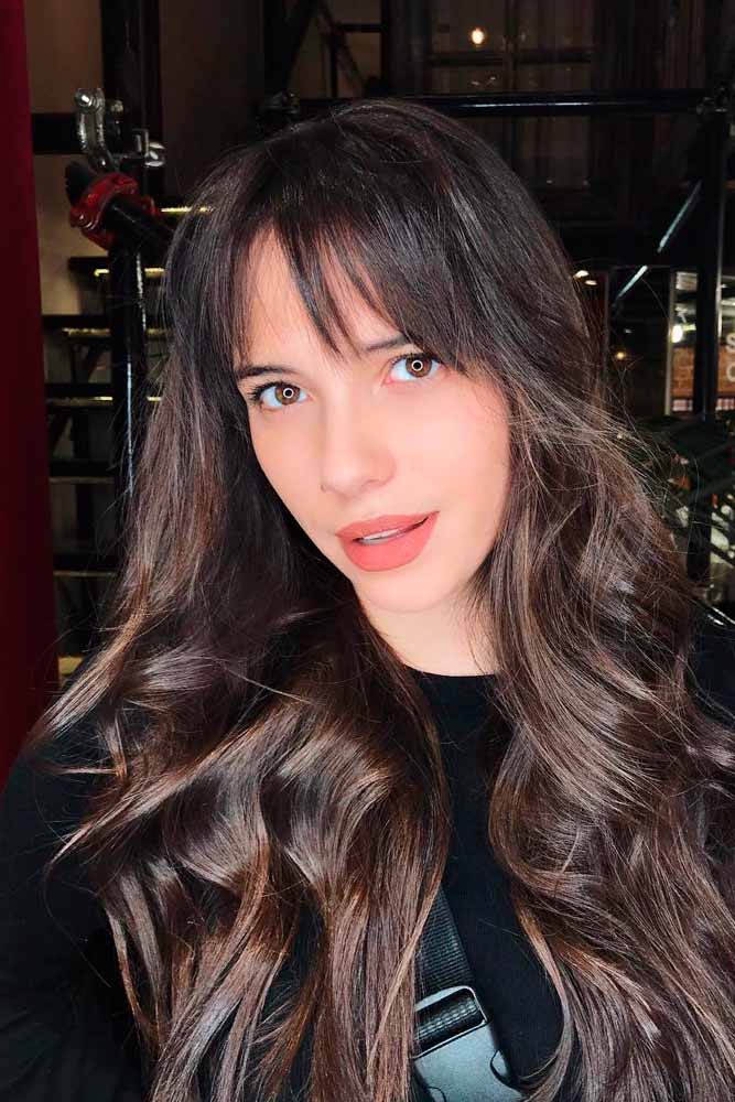 Long Hair with Bangs: How To Choose Perfect Bangs For Your Face