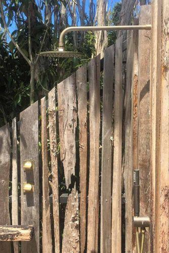 Rustic Garden Shower #rusticshower