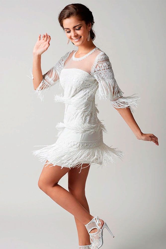 Cool Bohemian Dress With Fringe #bohoweddingdress #fringedress