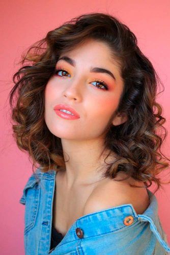 Effortless Soft Curls #curlyhairstyles #longbobhair #brownhair