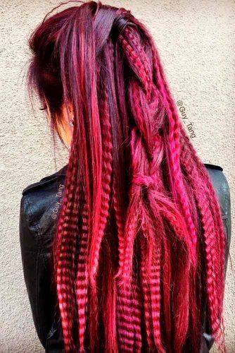 The Timeless Crimps #redhairstyles #crimpedhair #longhair