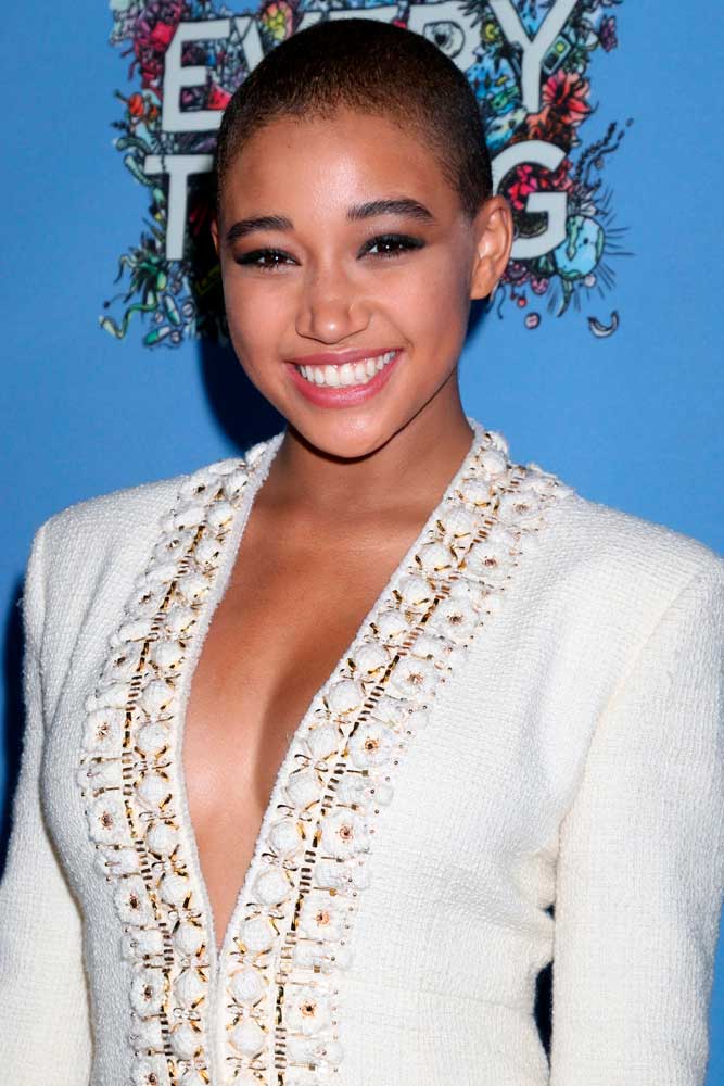 Brave Brunette Buzz Cut #shorthair #amandlastenberg