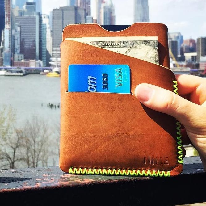 Leather Slim Wallet #walletgiftidea