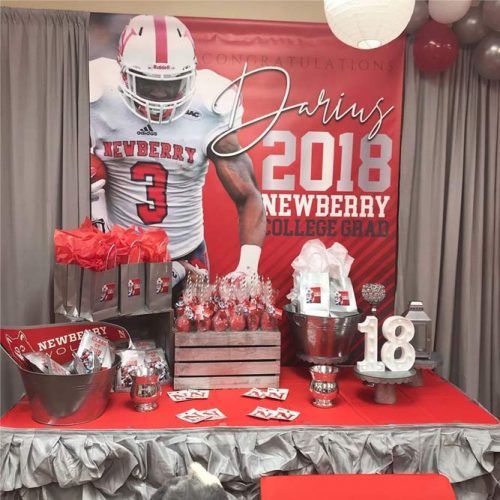 Candy Table Decorations In Red Color #redcolors 