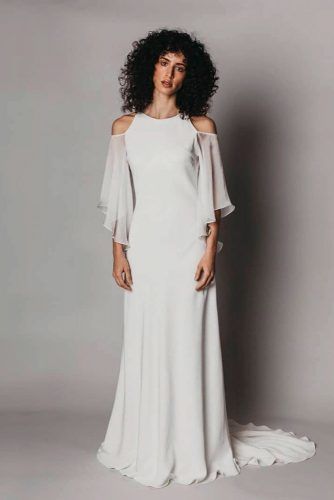 Choir Boy Sleeves Wedding Dress #choirboysleeves #cuteweddingdress