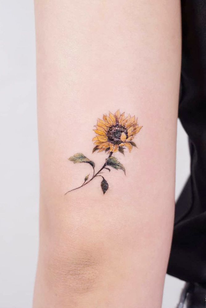 Sunflower Tattoo Ideas To Express Your Sunny Nature  Glaminati