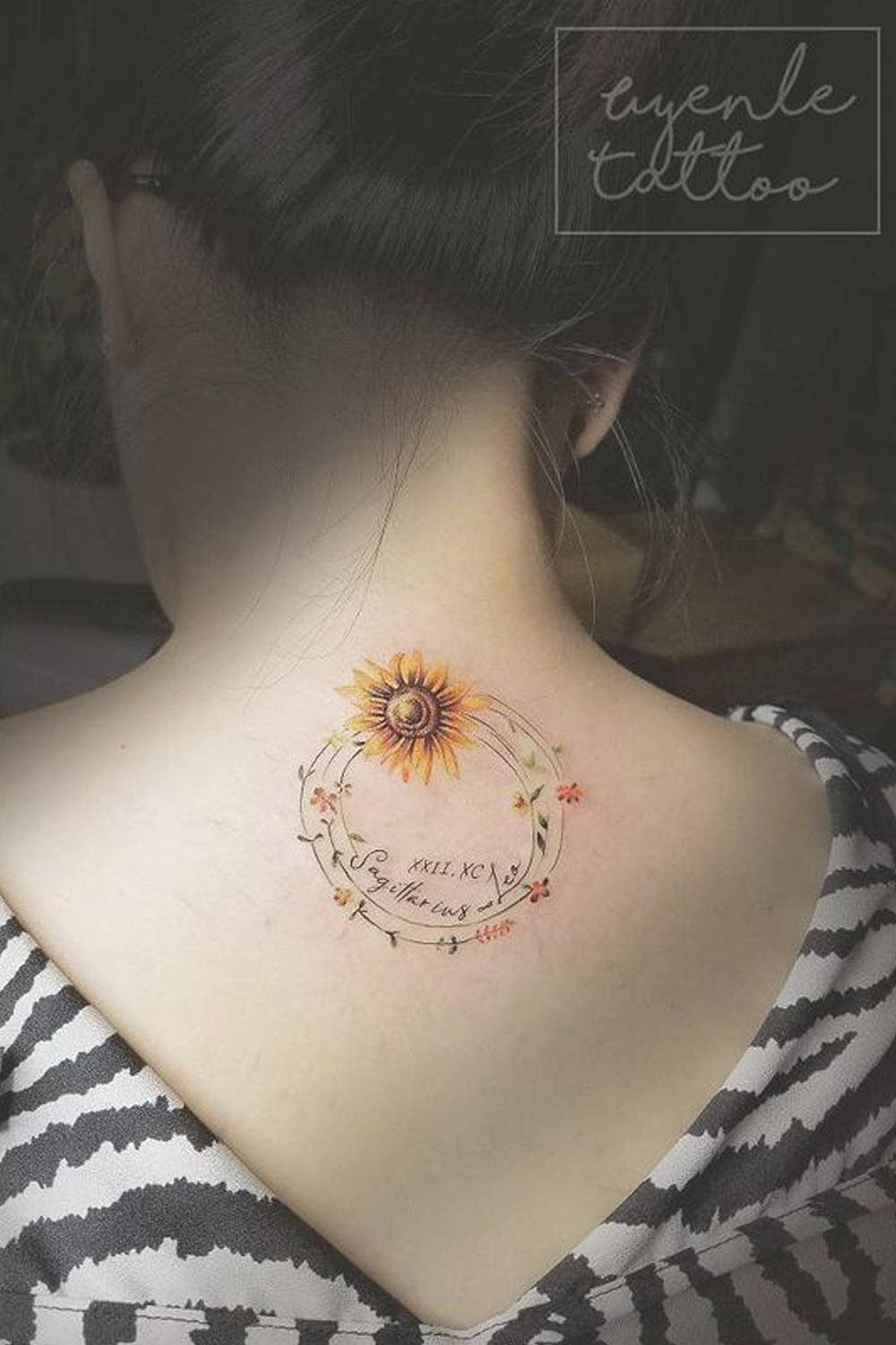 Sunflower Tattoo Ideas To Express Your Sunny Nature Glaminati