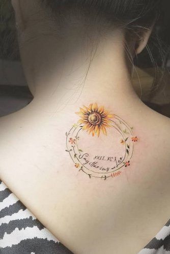 Get Yourself Inspired With Our Sunflower Tattoo Ideas