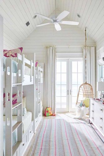 Kids Bedroom With Vaulted Ceiling #kidsbedroom