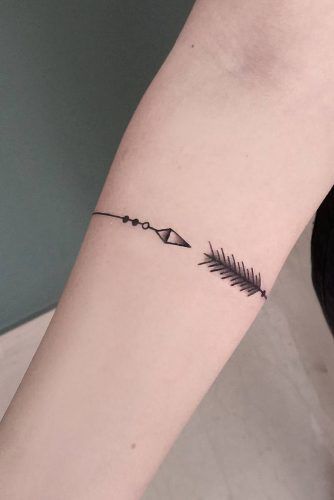 Simple Arrow Tattoo Design For Arm #simpletattoo