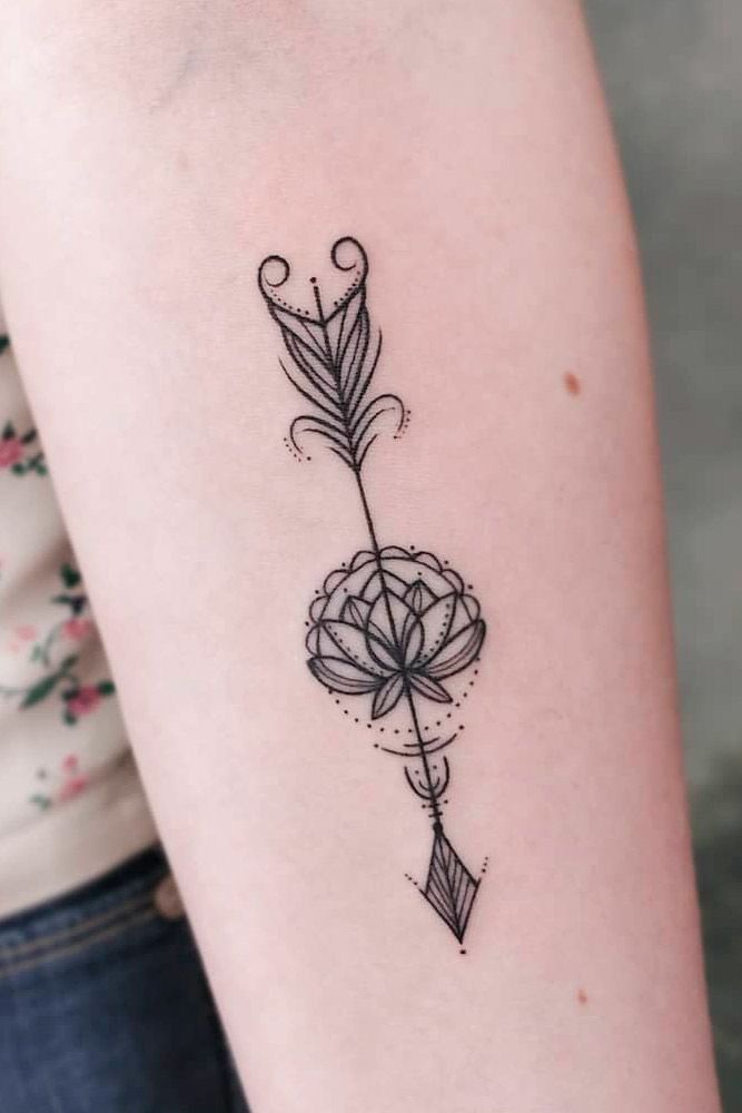 50 Cute Arrow Tattoo Designs Ideas - YouTube