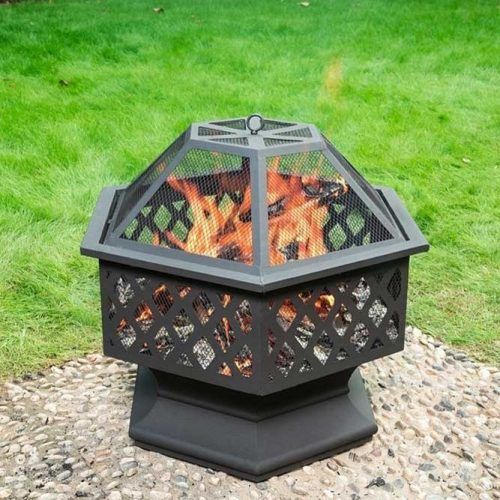 Close Metallic Fire Pit Design #closefirepit