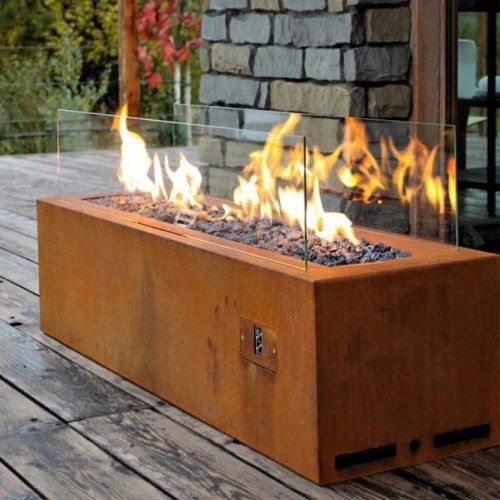 Fire Pit With Glass #moderndesign