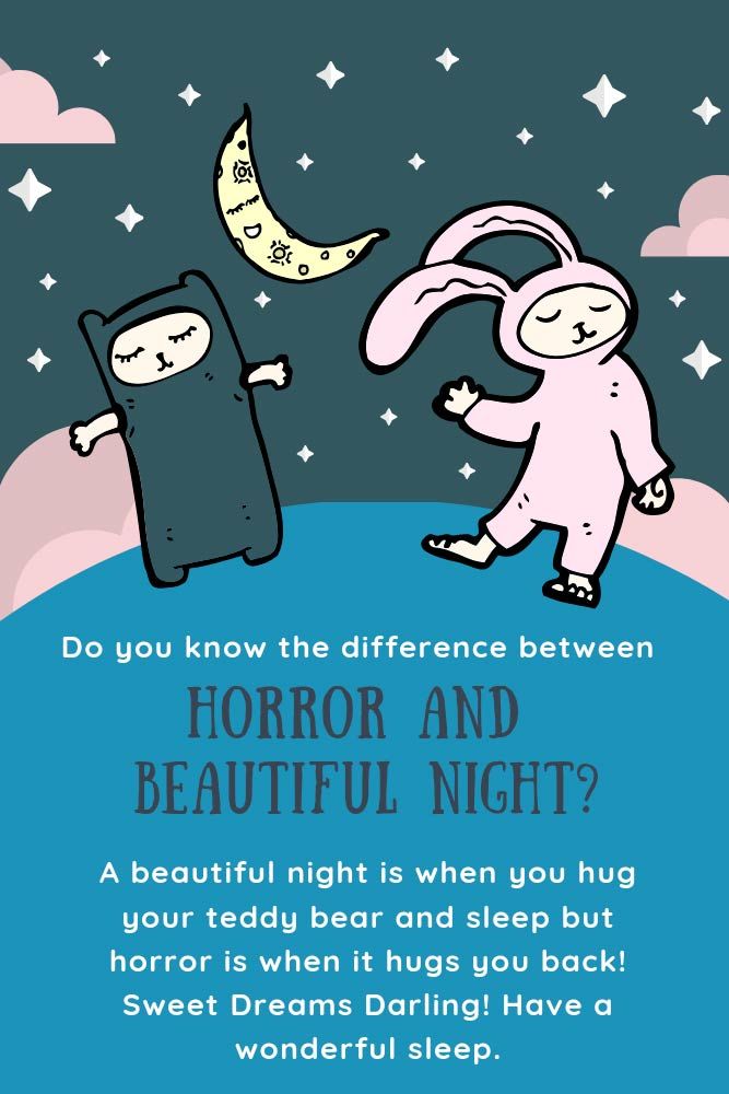 Do you know the difference between horror and beautiful night? #lovequotes #inspirationalquotes