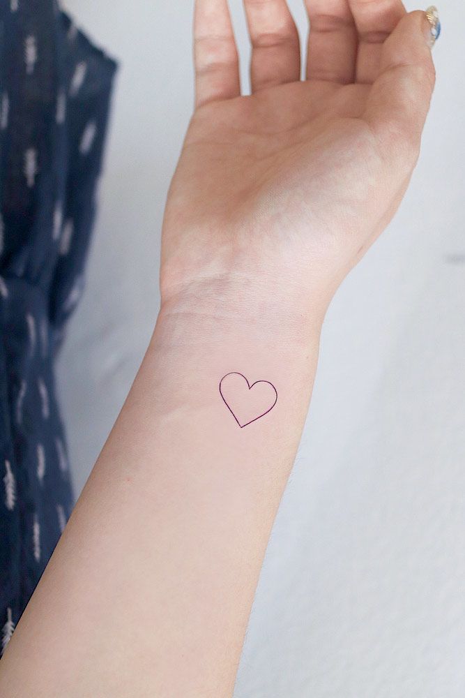 Easy Heart Tattoos On Wrist #wasytattoo #wristtattoo