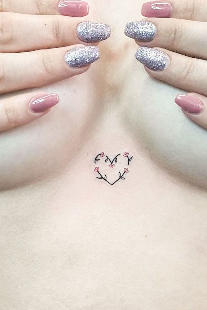 Heart Over Brain Tattoo by Maíra Egito