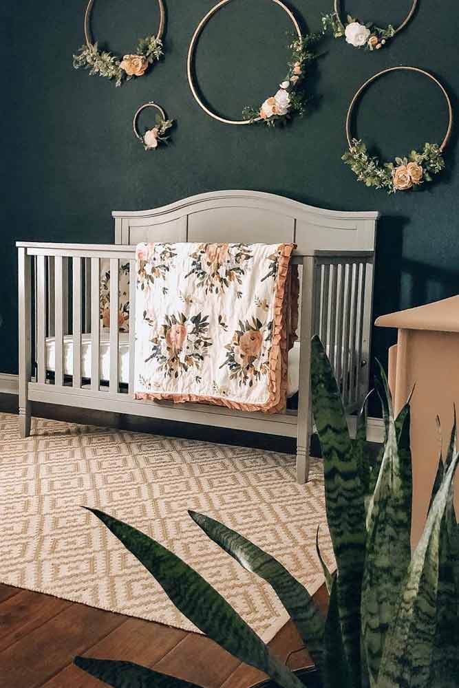 floral nursery decor